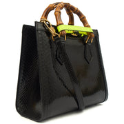 Picture of Gucci Tote Diana - Mini in Black, Python Leather