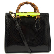 Picture of Gucci Tote Diana - Mini in Black, Python Leather
