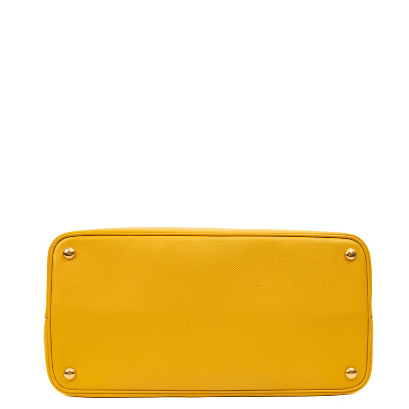 Picture of Prada Tote Cuir Double Bag in Yellow, Saffiano Leather
