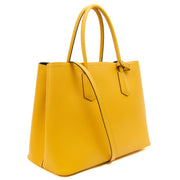 Picture of Prada Tote Cuir Double Bag in Yellow, Saffiano Leather