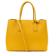 Picture of Prada Tote Cuir Double Bag in Yellow, Saffiano Leather