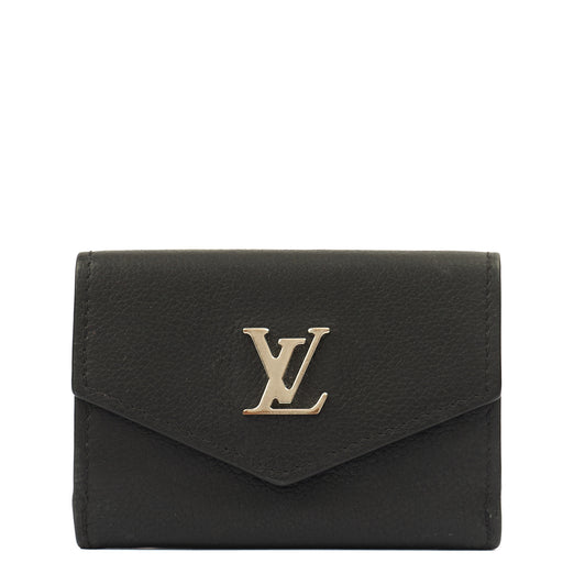 Picture of Louis Vuitton Wallet Mylockme Compact Wallet in Black, Leather