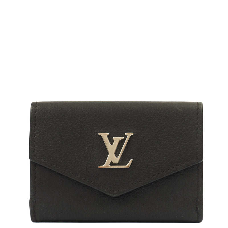 Picture of Louis Vuitton Wallet Mylockme Compact Wallet in Black, Leather