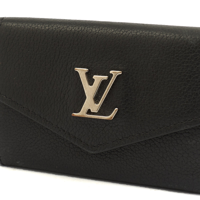 Picture of Louis Vuitton Wallet Mylockme Compact Wallet in Black, Leather