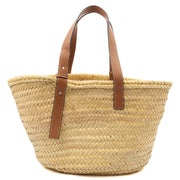 Picture of Loewe Tote Anagram Basket Bag - Medium in Neutral, Other