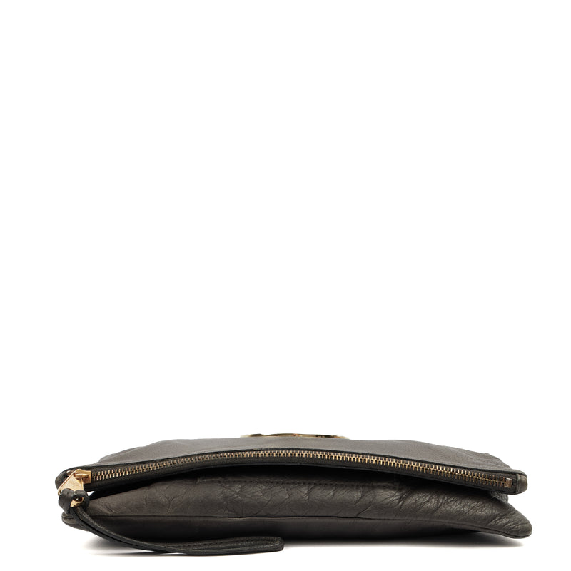 Picture of Mulberry Clutch Daria Clutch in Grey, Leather