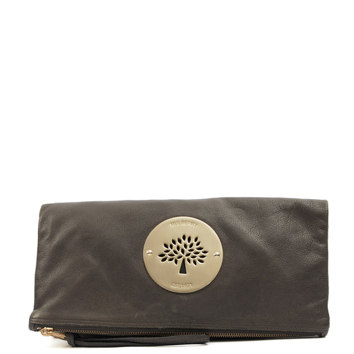 Picture of Mulberry Clutch Daria Clutch in Grey, Leather