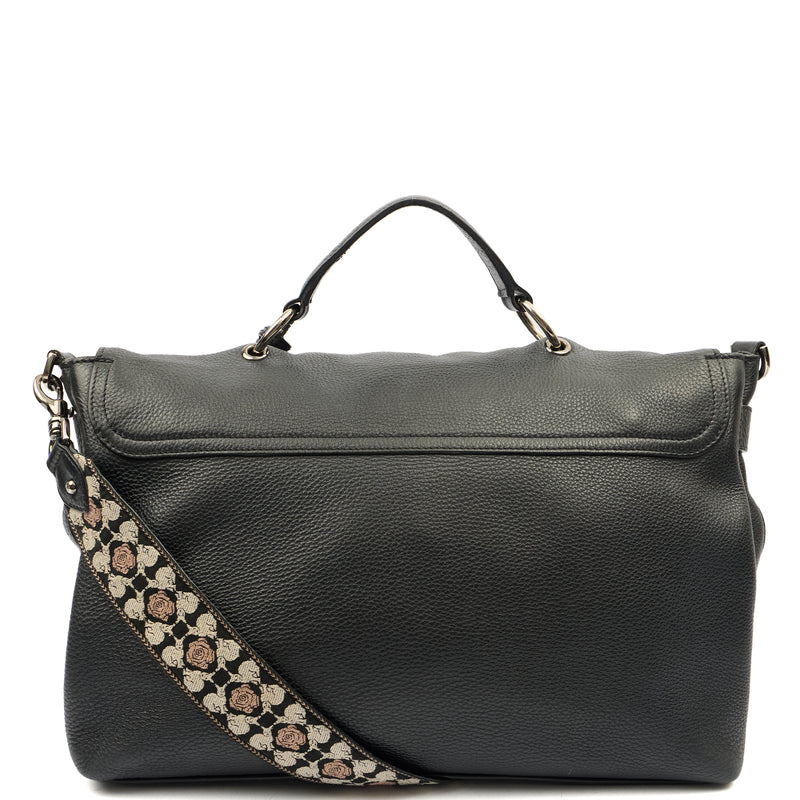 Picture of Mulberry Cross Body Edie in Navy, Calfskin Leather