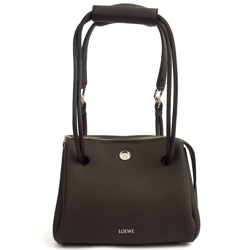 Picture of Loewe Shoulder Bag Madrid - Small in Dark Ebony, Leather