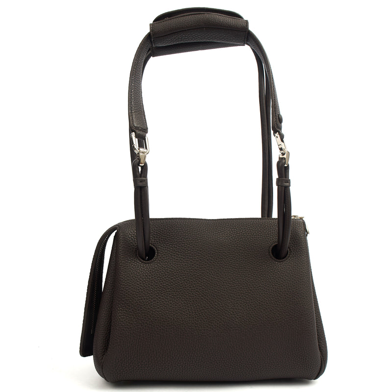Picture of Loewe Shoulder Bag Madrid - Small in Dark Ebony, Leather