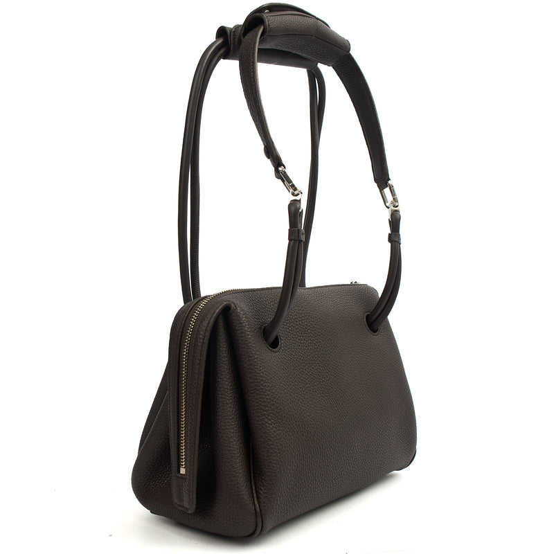 Picture of Loewe Shoulder Bag Madrid - Small in Dark Ebony, Leather