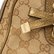 Picture of Gucci Tote Princy Boston in Metallic, GG Supreme Canvas