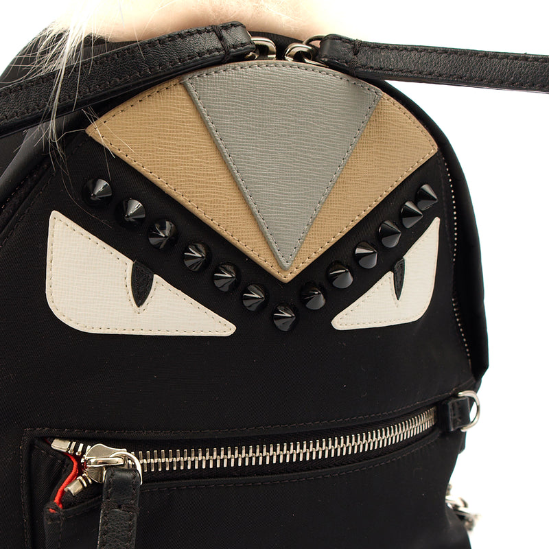Picture of Fendi Mini Backpack Monster Backpack in Black, Fabric