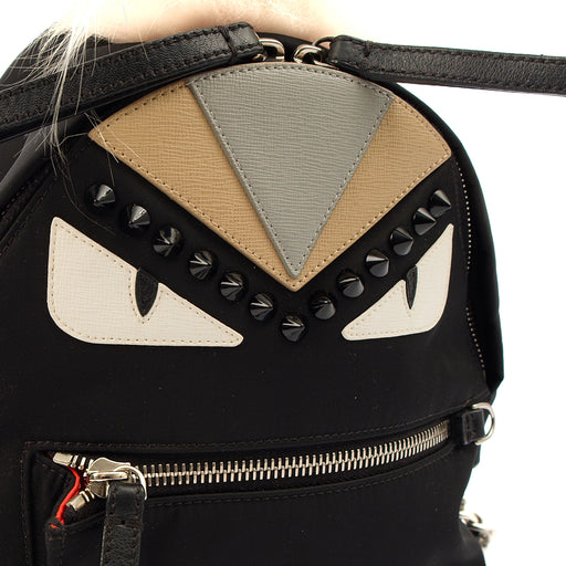 Picture of Fendi Mini Backpack Monster Backpack in Black, Fabric