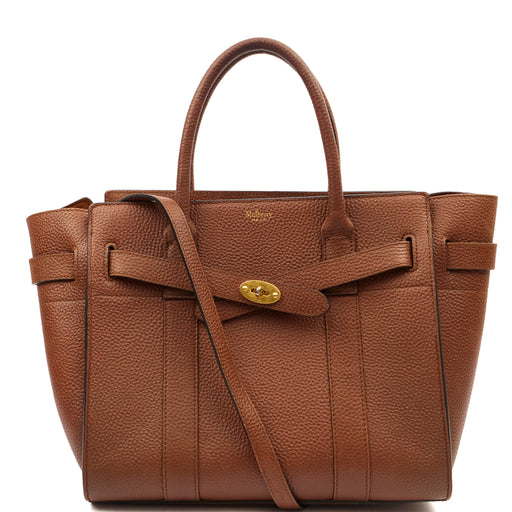 Picture of Mulberry Tote Zipped Bayswater in Oak, Calfskin Leather