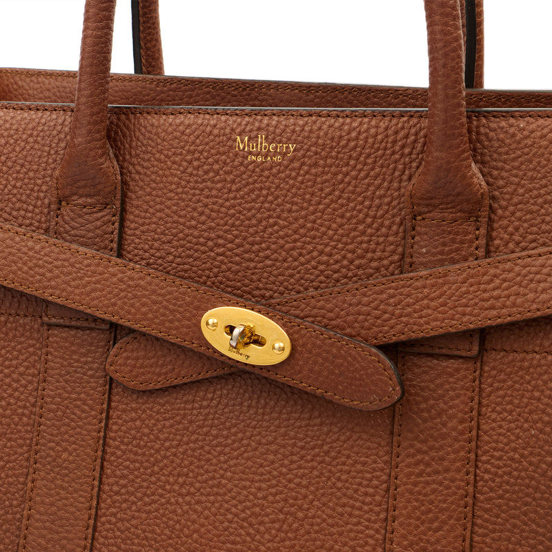 Picture of Mulberry Tote Zipped Bayswater in Oak, Calfskin Leather