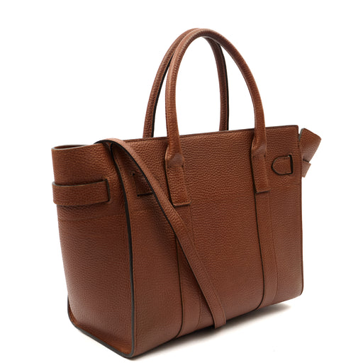 Picture of Mulberry Tote Zipped Bayswater in Oak, Calfskin Leather