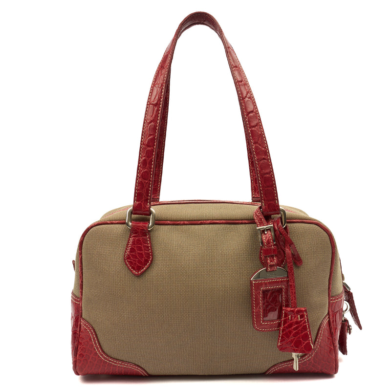 Picture of Prada Shoulder Bag Shoulder Bag in Red, Fabric