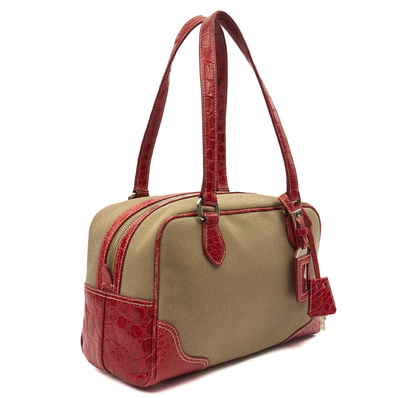 Picture of Prada Shoulder Bag Shoulder Bag in Red, Fabric