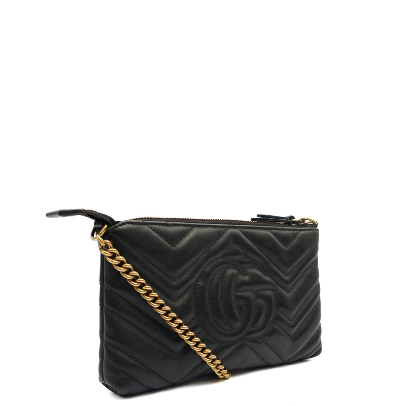 Picture of Gucci Cross Body Marmont Mini Chain Bag in Black, Leather
