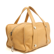 Picture of Chanel Top Handle Bowler in Cream, Calfskin Leather