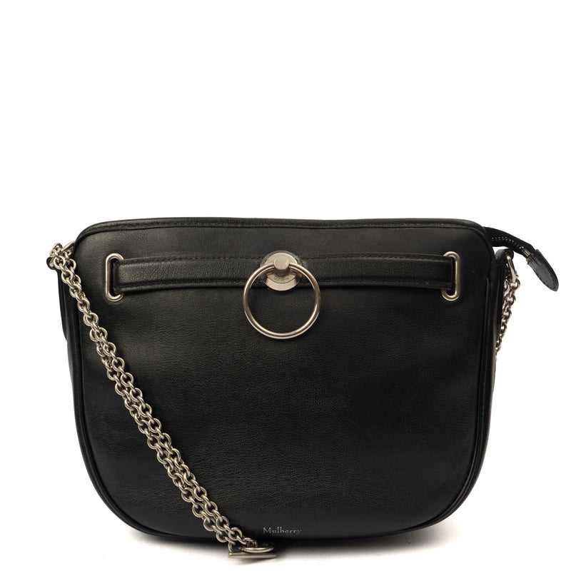 Picture of Mulberry Cross Body Brockwell in Black, Leather