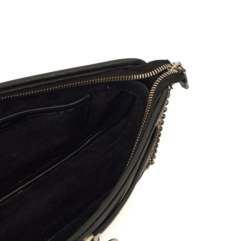 Picture of Mulberry Cross Body Brockwell in Black, Leather