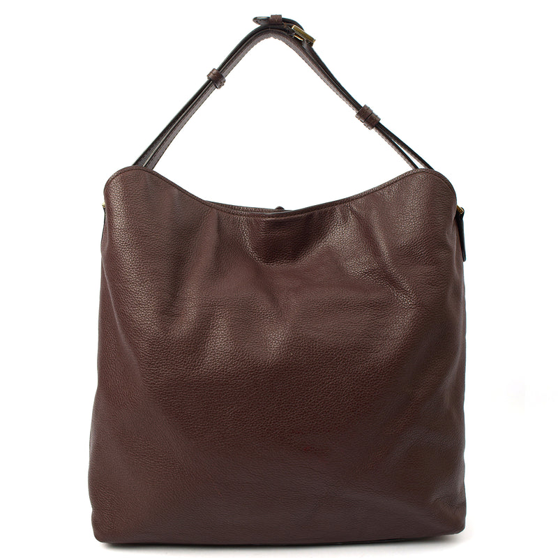 Picture of Mulberry Tote Freya in Oxblood, Calfskin Leather