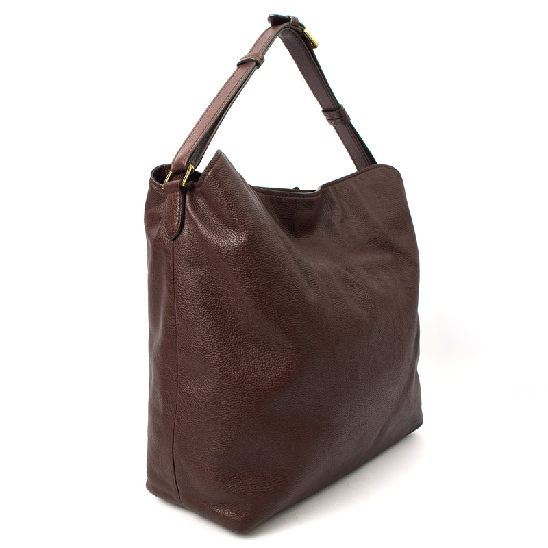 Picture of Mulberry Tote Freya in Oxblood, Calfskin Leather