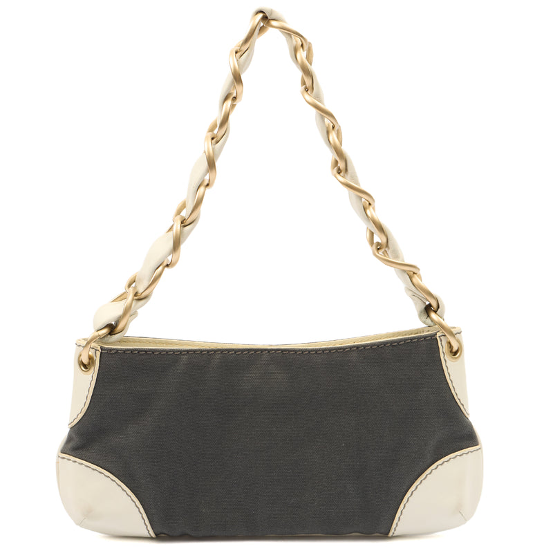 Picture of Chanel Shoulder Bag Vintage Shoulder Bag in Grey, Fabric