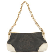 Picture of Chanel Shoulder Bag Vintage Shoulder Bag in Grey, Fabric