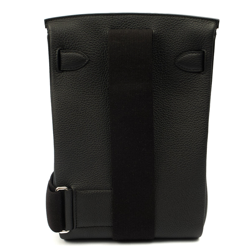 Picture of Hermes Cross Body Hac a Dos PM in Black, Togo Leather