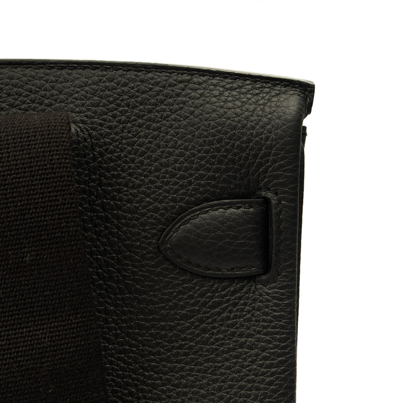 Picture of Hermes Cross Body Hac a Dos PM in Black, Togo Leather