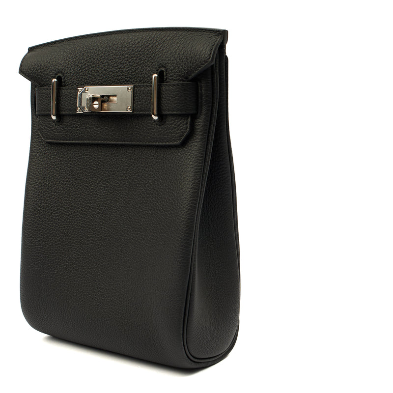 Picture of Hermes Cross Body Hac a Dos PM in Black, Togo Leather