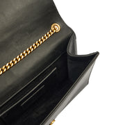 Picture of Saint Laurent Cross Body Kate Medium Tassle in Black, Calfskin Leather