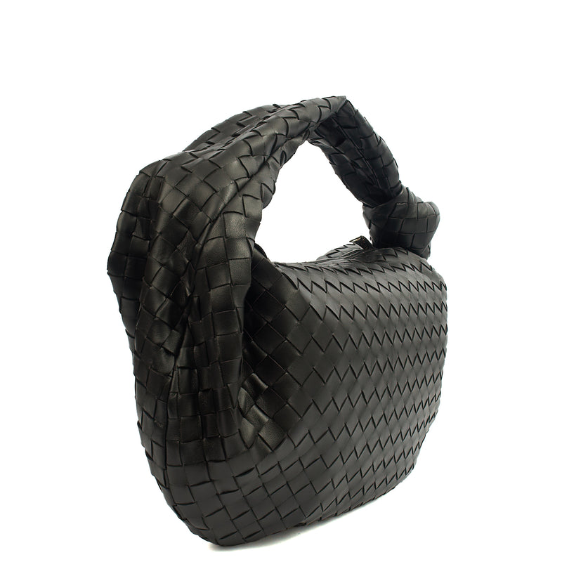 Picture of Bottega Veneta Shoulder Bag Jodie - Teen in Black, Intrecciato Nappa