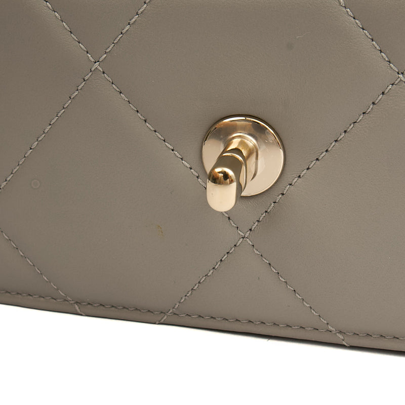 Picture of Chanel Cross Body Chanel 19 Wallet On Chain in Grey, Lambskin Leather