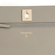 Picture of Chanel Cross Body Chanel 19 Wallet On Chain in Grey, Lambskin Leather
