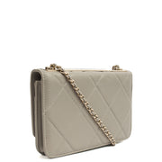 Picture of Chanel Cross Body Chanel 19 Wallet On Chain in Grey, Lambskin Leather