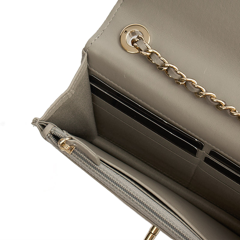 Picture of Chanel Cross Body Chanel 19 Wallet On Chain in Grey, Lambskin Leather
