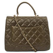 Picture of Chanel Top Handle Trendy CC in Green, Lambskin Leather
