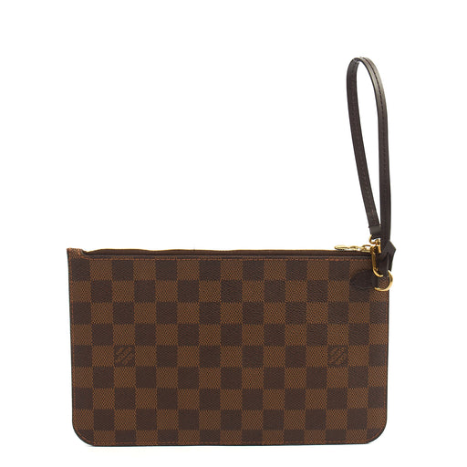 Picture of Louis Vuitton Clutch Neverfull MM Pouch in Damier Ebene, Leather