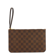 Picture of Louis Vuitton Clutch Neverfull MM Pouch in Damier Ebene, Leather