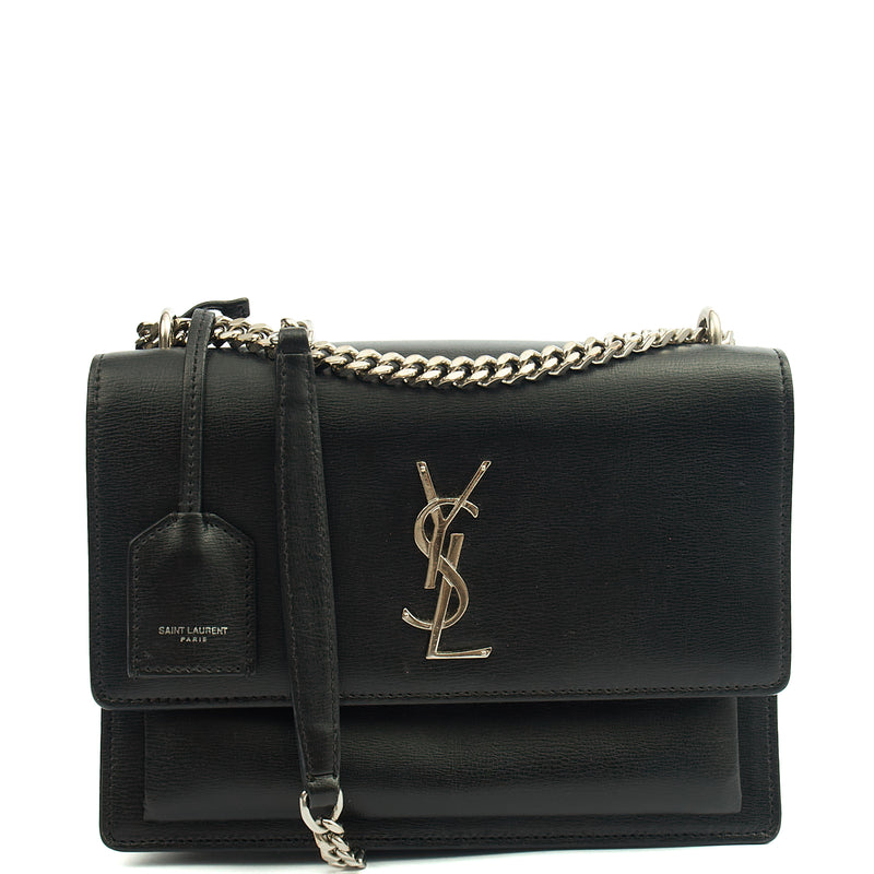Picture of Saint Laurent Cross Body Sunset - Medium in Black, Leather