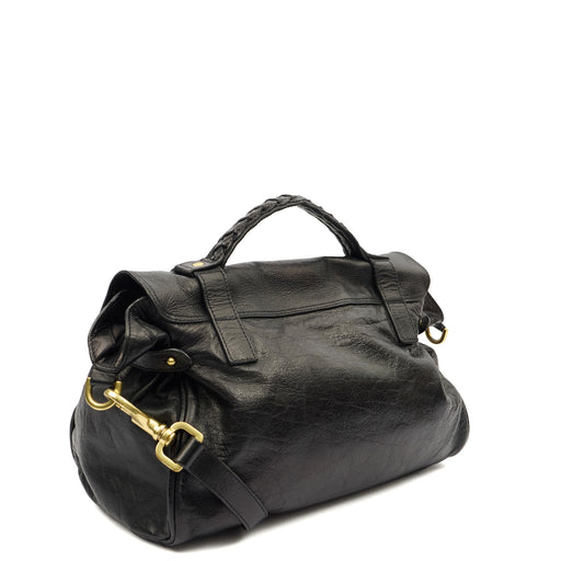 Picture of Mulberry Satchel Alexa in Black, Leather