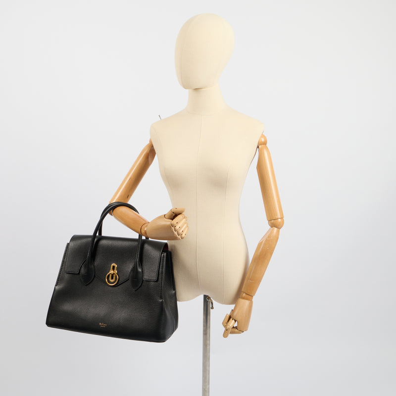 Mulberry Tote Seaton in Black, Leather