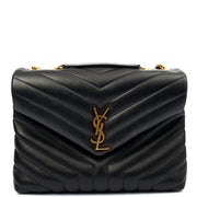 Picture of Saint Laurent Shoulder Bag Lou Lou - Medium in Black, Leather