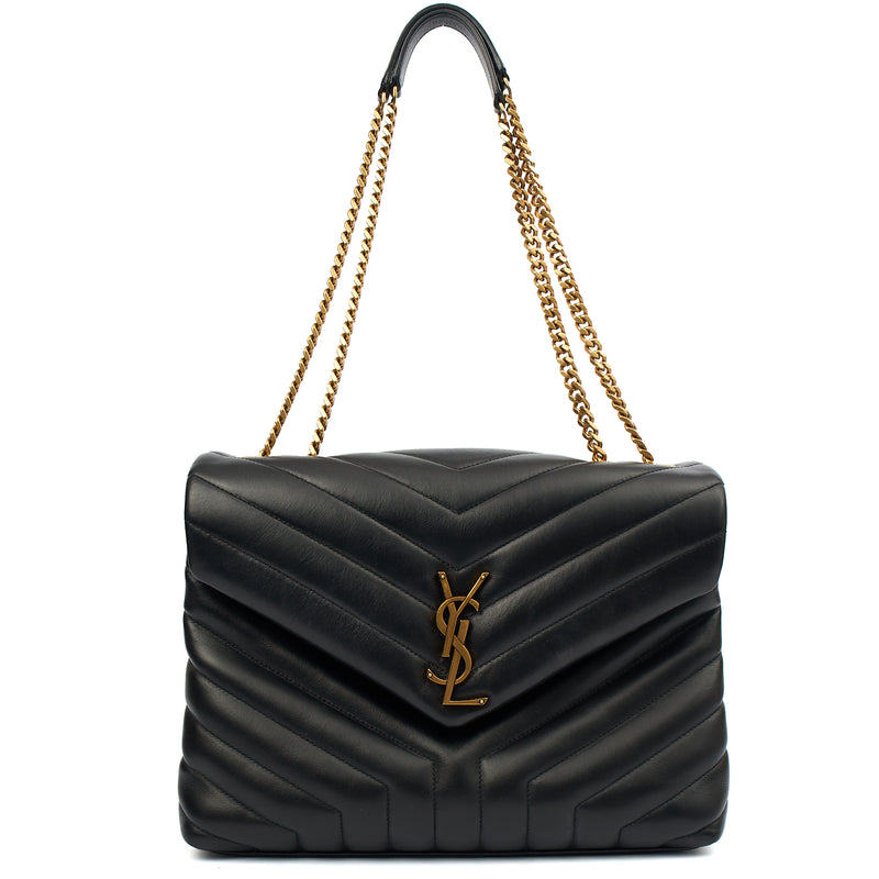 Picture of Saint Laurent Shoulder Bag Lou Lou - Medium in Black, Leather