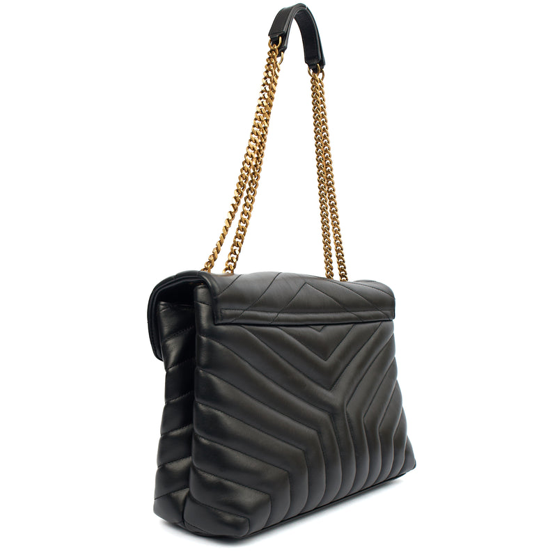 Picture of Saint Laurent Shoulder Bag Lou Lou - Medium in Black, Leather