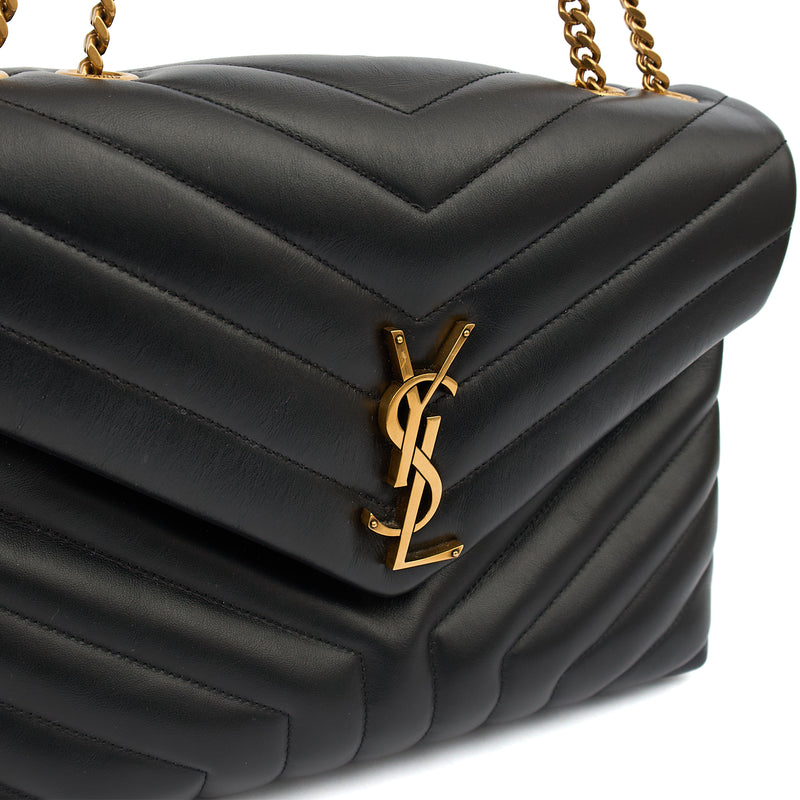 Picture of Saint Laurent Shoulder Bag Lou Lou - Medium in Black, Leather